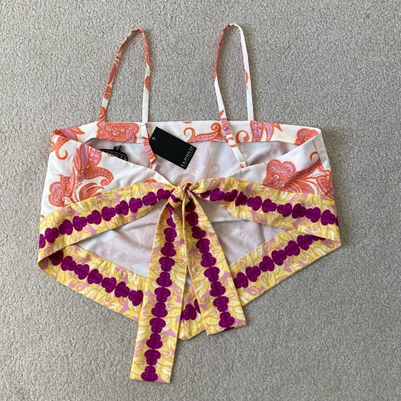 New! Eloquii paisley bandana crop Top 54173 - Picture 8 of 16